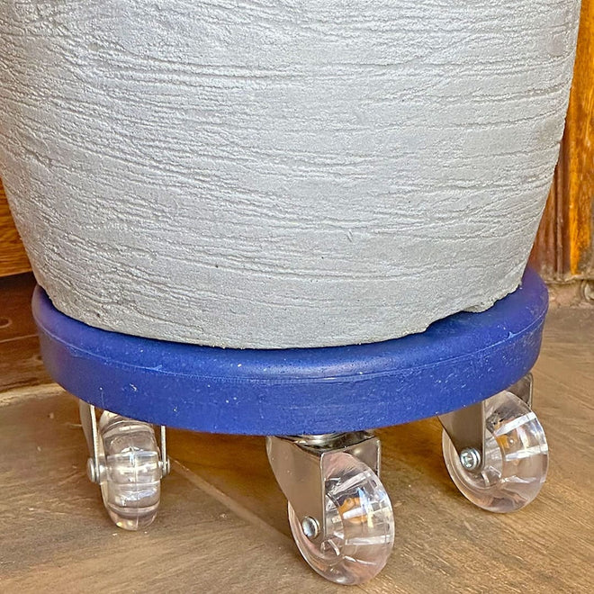 Suporte com Rodas de Silicone para Vasos Redondos