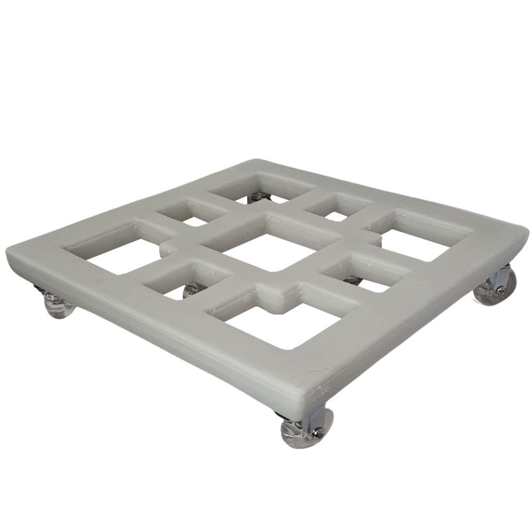 Suporte com Rodas de Silicone para Vasos Quadrados