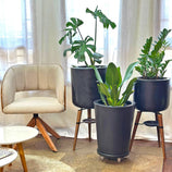 Kit Com 3 Vasos de Luxo Para Planta Decoração Apartamento