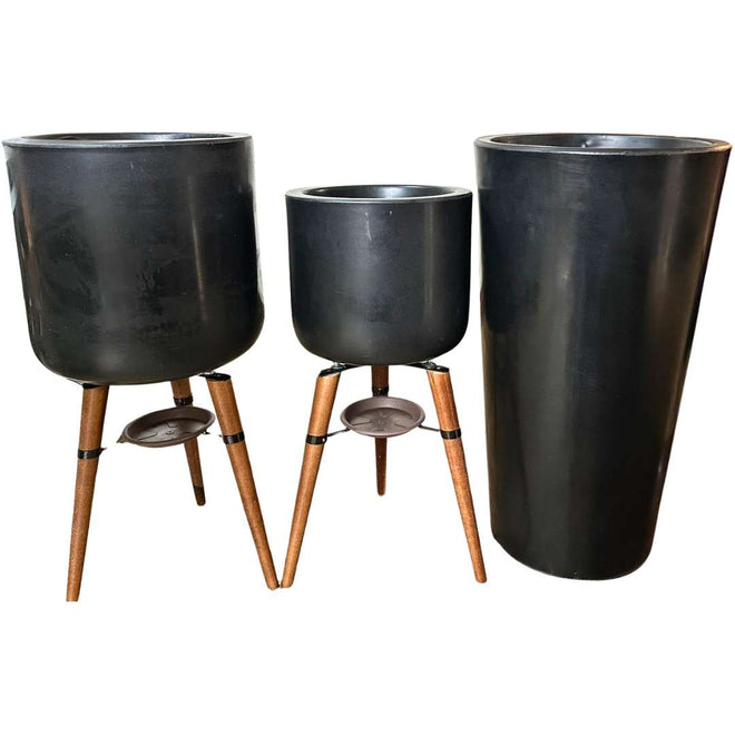 3 Vasos de Luxo Para Planta Decoração Externa Sacada Varanda