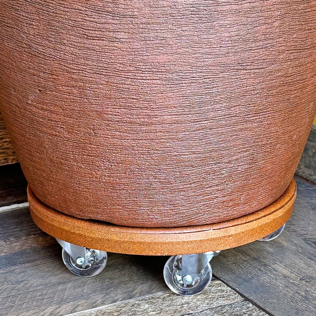 Suporte com Rodas de Silicone para Vasos Redondos