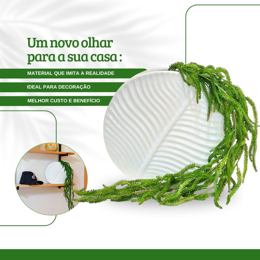 Planta Artificial Arranjo Pendente Decoração Sala Escritório