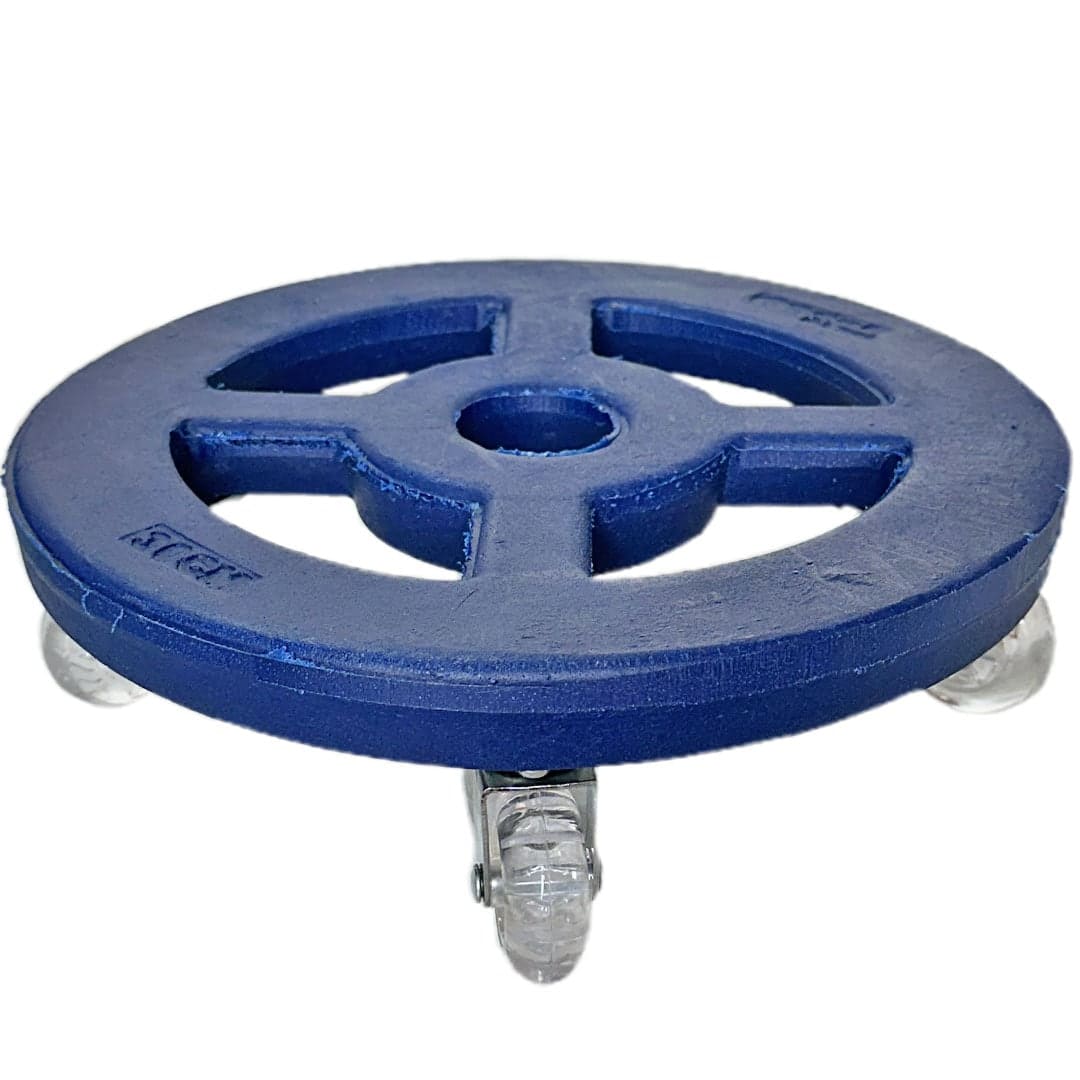 Suporte com Rodas de Silicone para Vasos Redondos