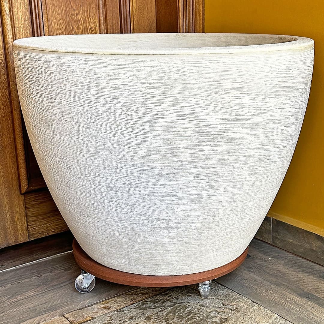 Suporte com Rodas de Silicone para Vasos Redondos