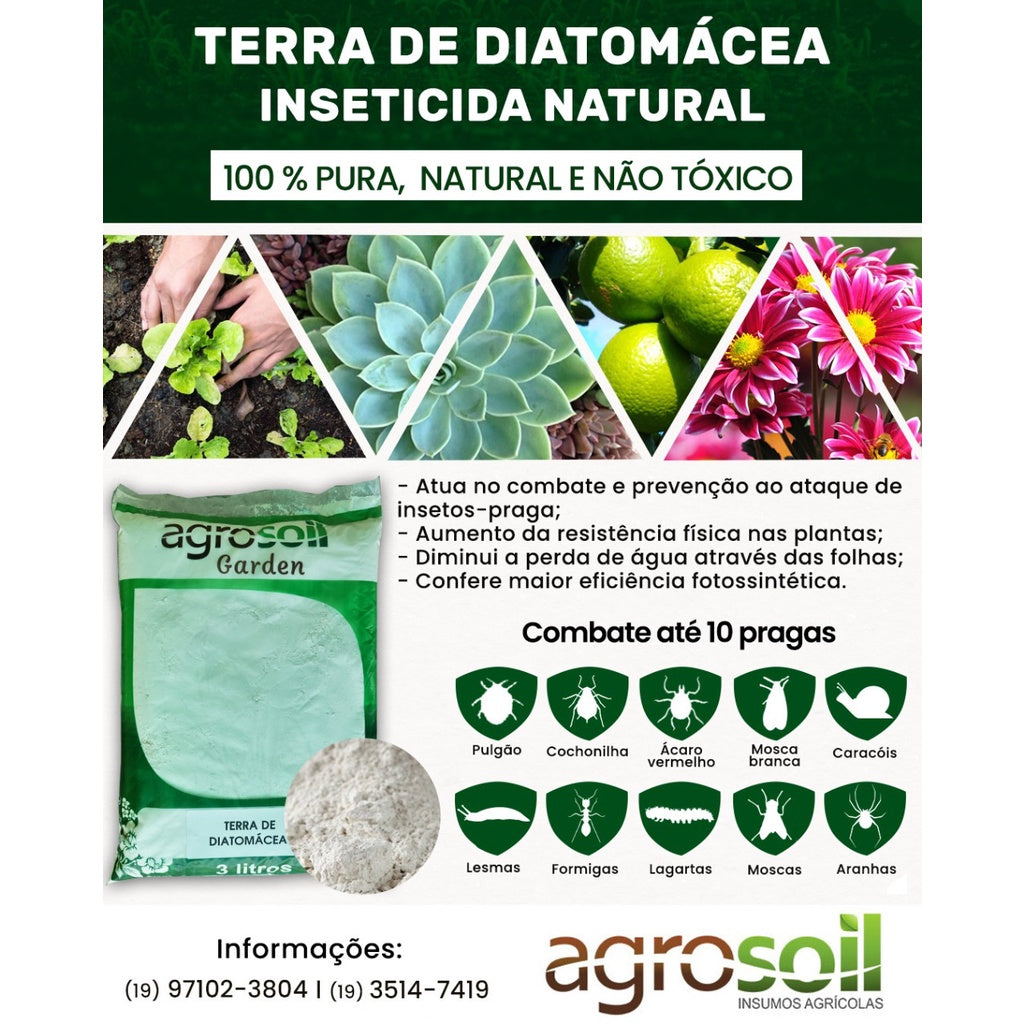 Terra de Diatomáceas 500g
