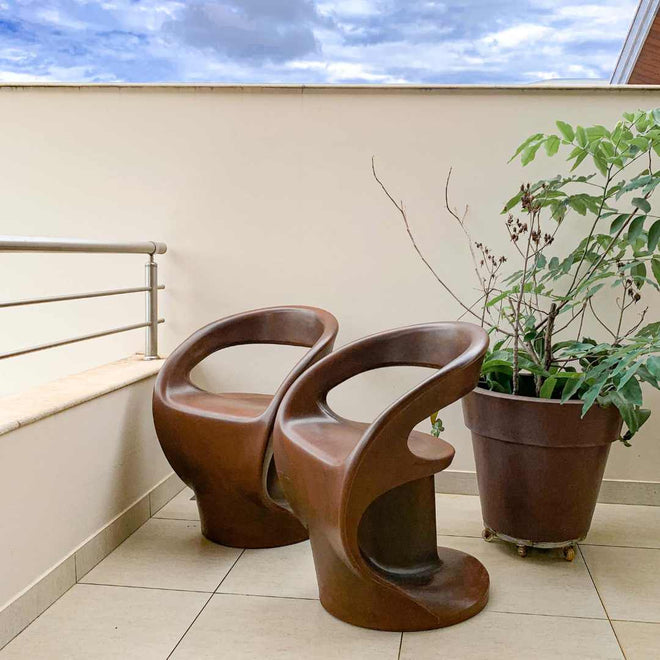Conjunto Mesa de Centro com Champanheira + 2 Cadeiras Astúrias