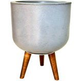Vaso Doha Médio com Tripé de Madeira
