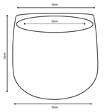 Vaso Cachepot de Porcelana - Importado da Holanda