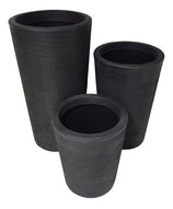 Kit 3 Vasos Linha Damasco Texturizado em Polietileno