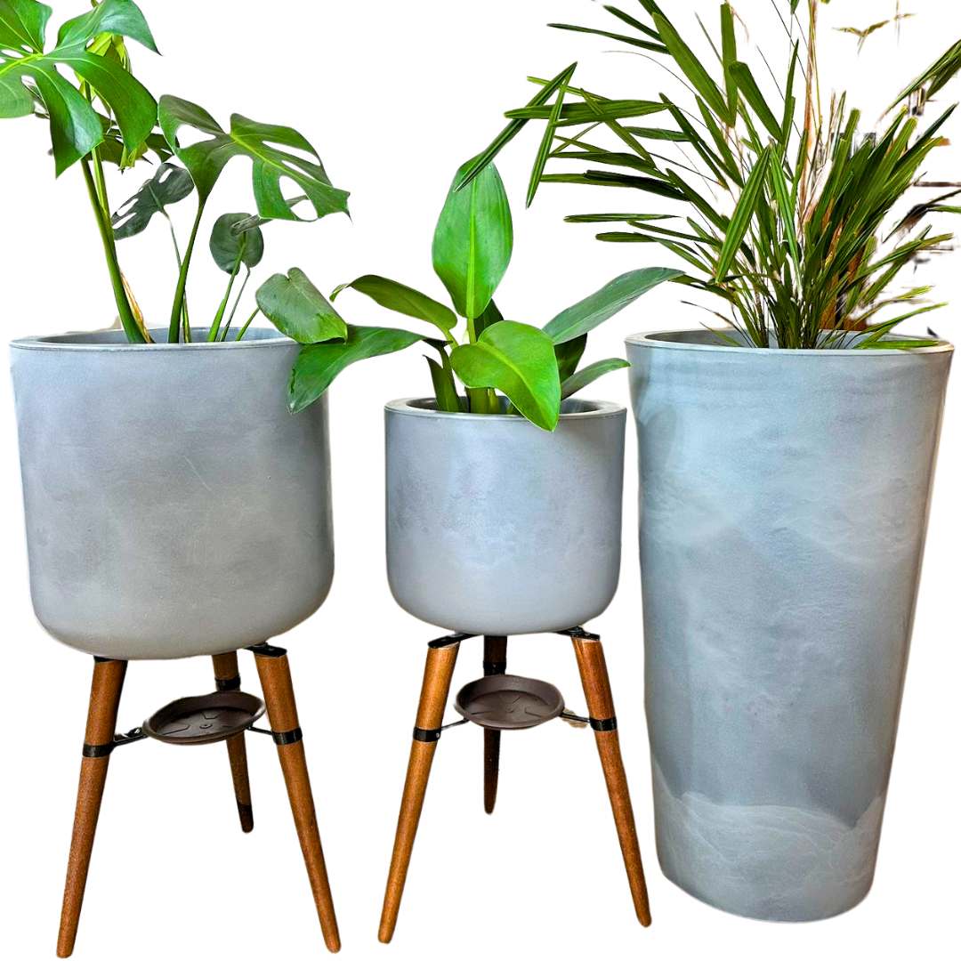 3 Vasos de Luxo Para Planta Decoração Externa Sacada Varanda