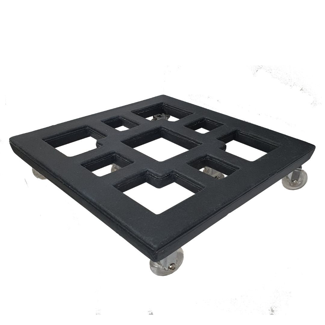 Suporte com Rodas de Silicone para Vasos Quadrados