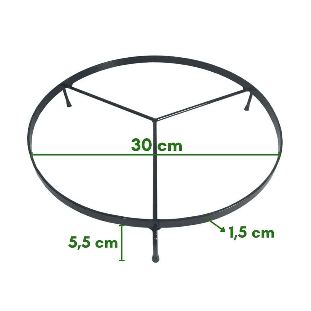 Suporte de Ferro Rasteiro Redondo