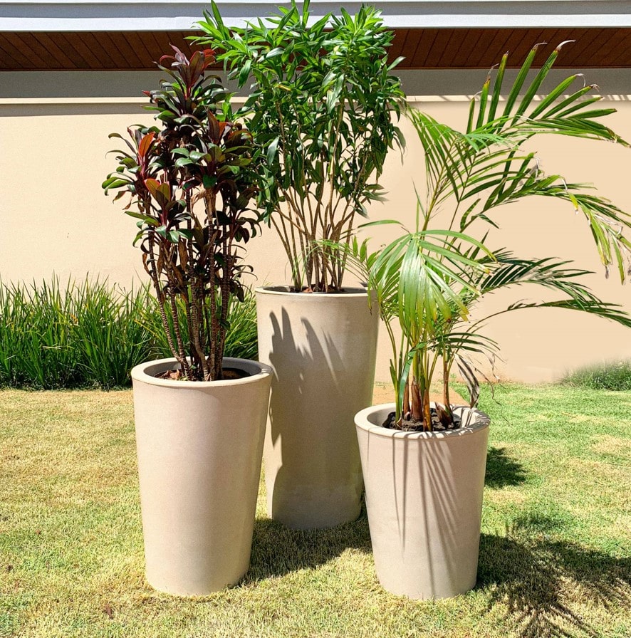 Kit 3 Vasos Damasco Brilhantes