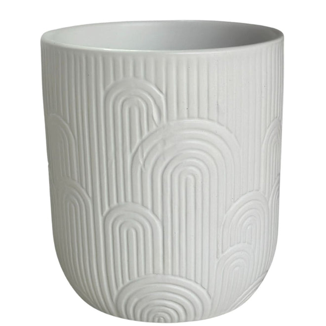 Vaso de Cerâmica Texturizado 13x15cm