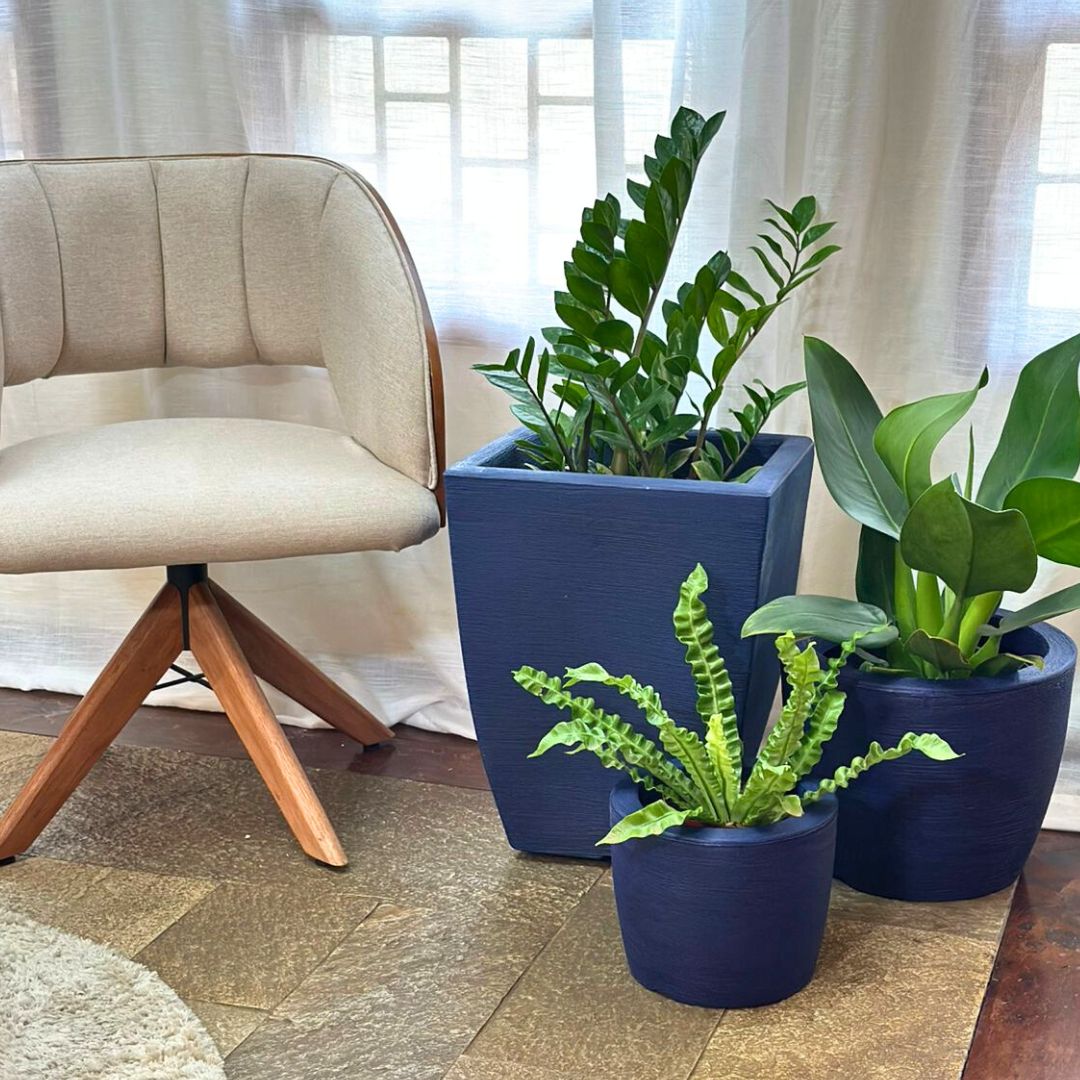 Kit 3 Vasos Texturizados Pequenos