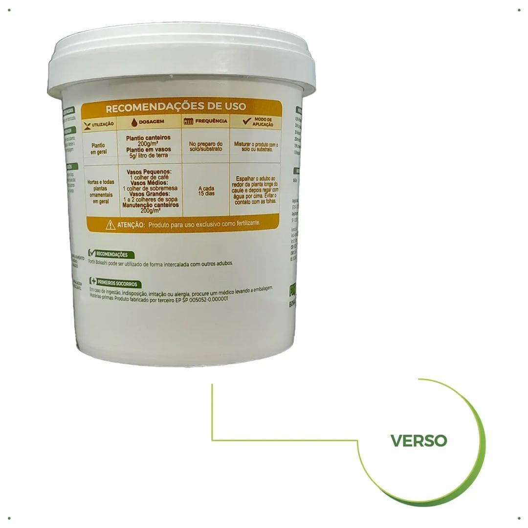 Adubo Fertilizante Bokashi Korin Forth 250g p/ Plantas