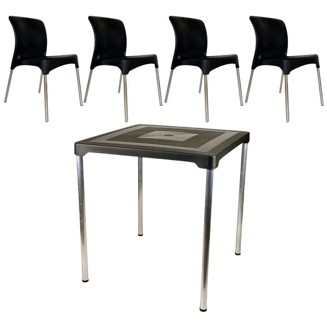 Kit Mesa com 4 Cadeiras - Sec Line da Injeplastec