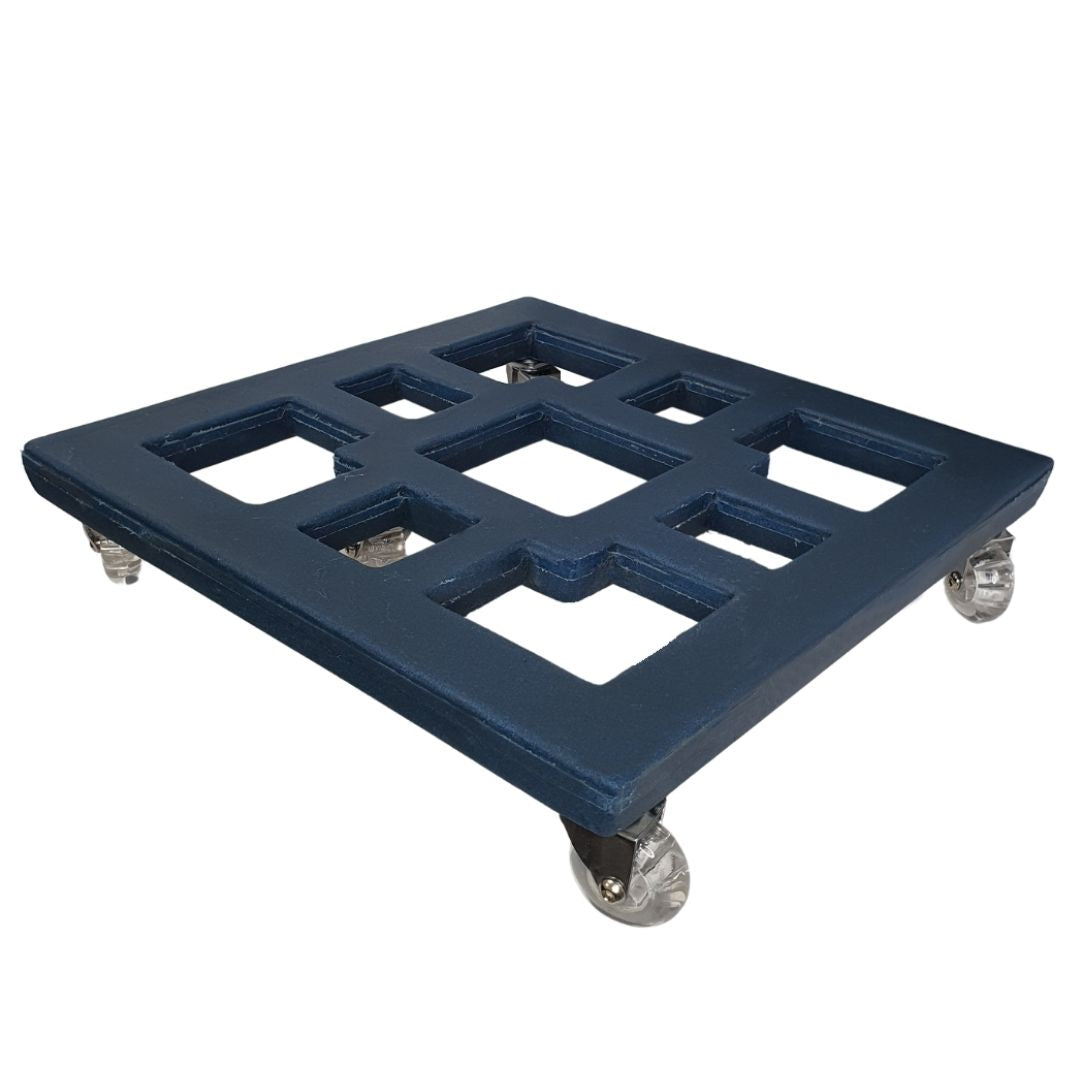 Suporte com Rodas de Silicone para Vasos Quadrados