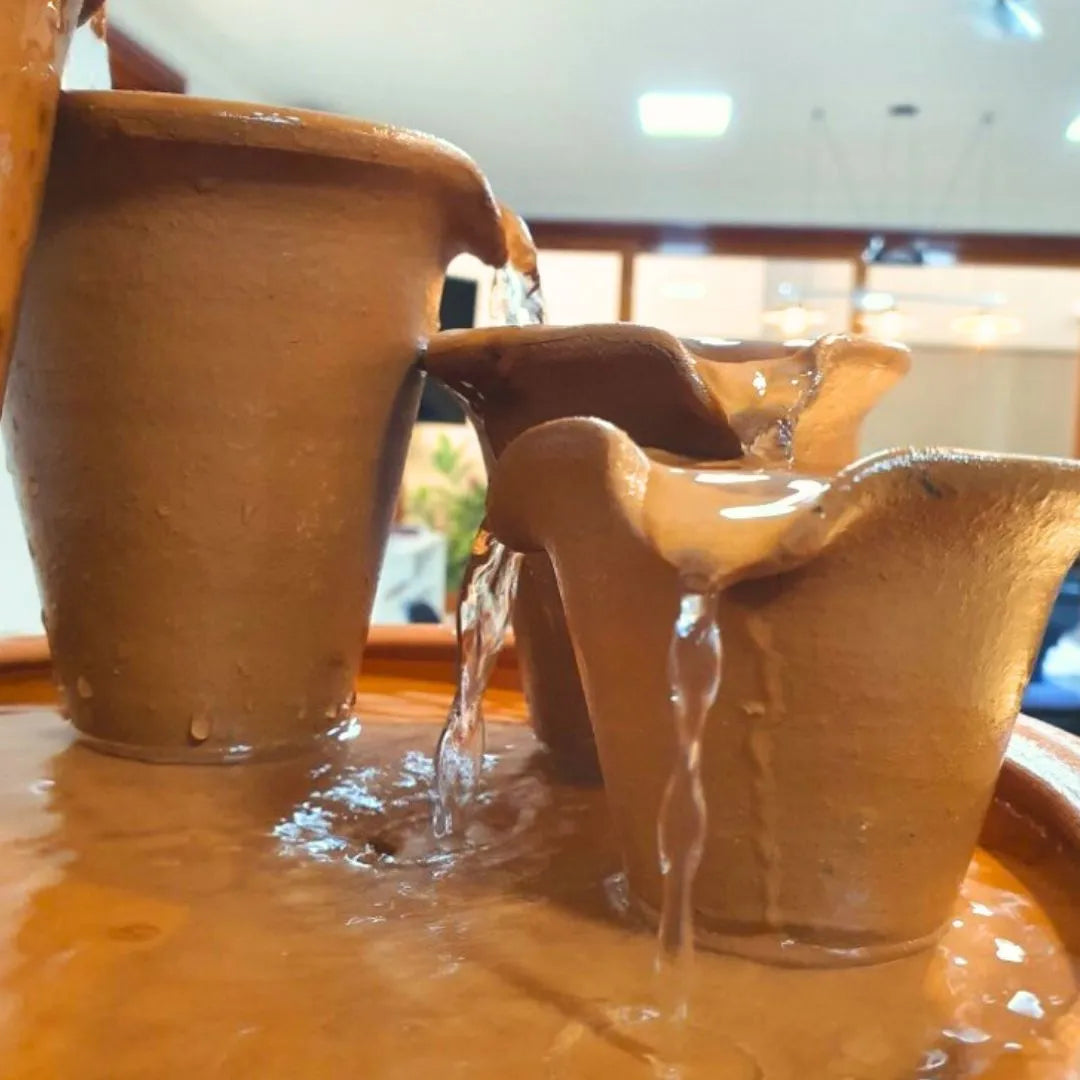 Fonte de Água de Cerâmica com Bomba Submersa