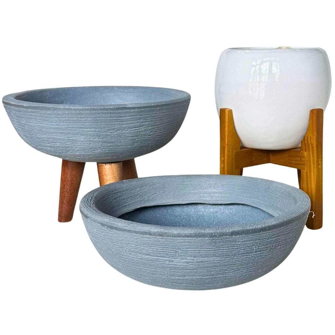 Kit 3 Vasos Pequenos para Espaços Compactos