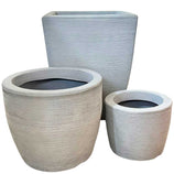 Kit 3 Vasos Texturizados Pequenos