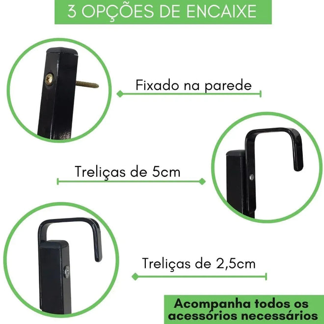 Suporte Jardim Vertical com Jardineira