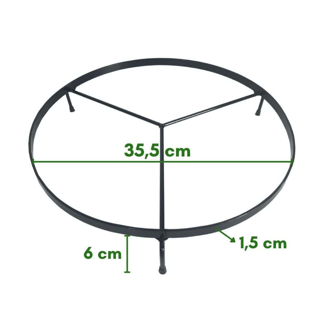 Suporte de Ferro Rasteiro Redondo