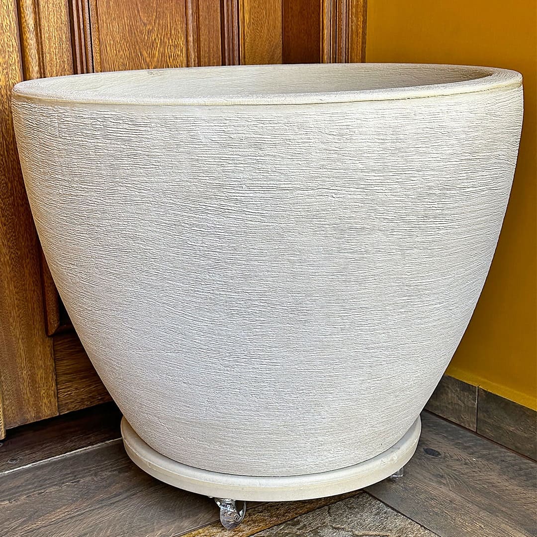 Suporte com Rodas de Silicone para Vasos Redondos