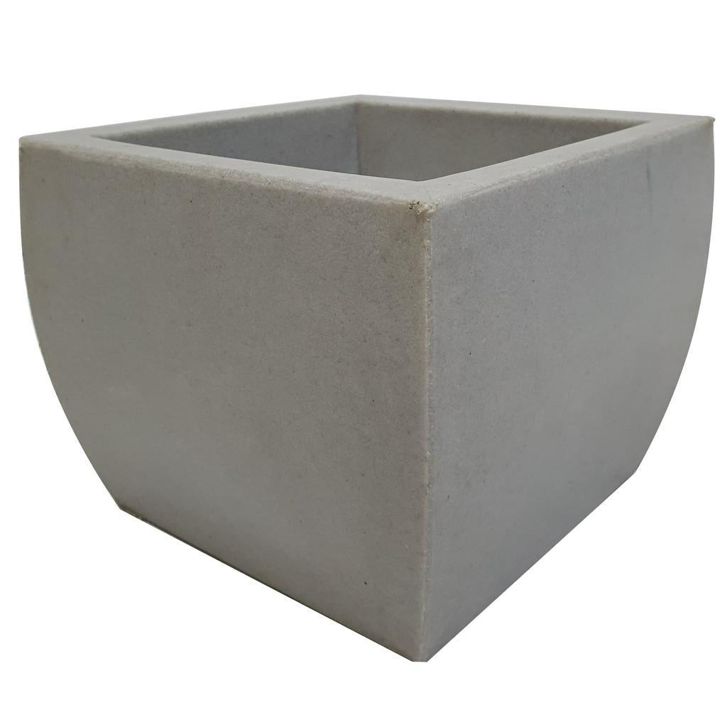 Vaso Cachepot Quadrado em Polietileno 14x17cm