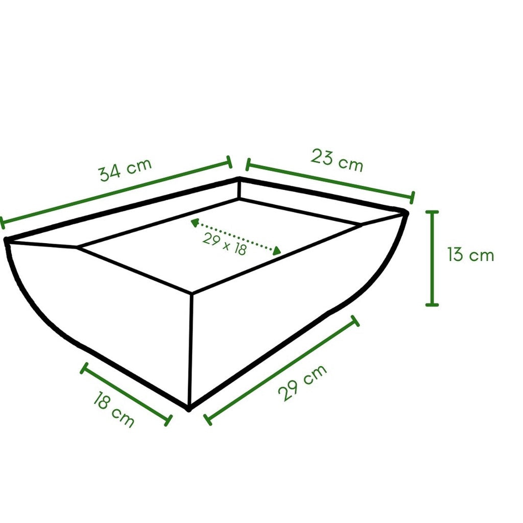 Vaso Cachepot Retangular