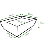 Vaso Cachepot Retangular