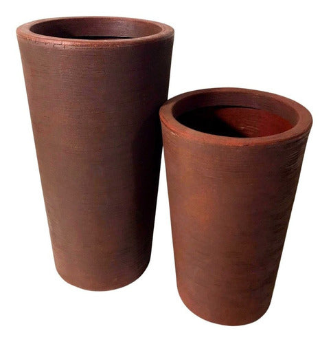 Kit 2 Vasos Damasco Texturizados