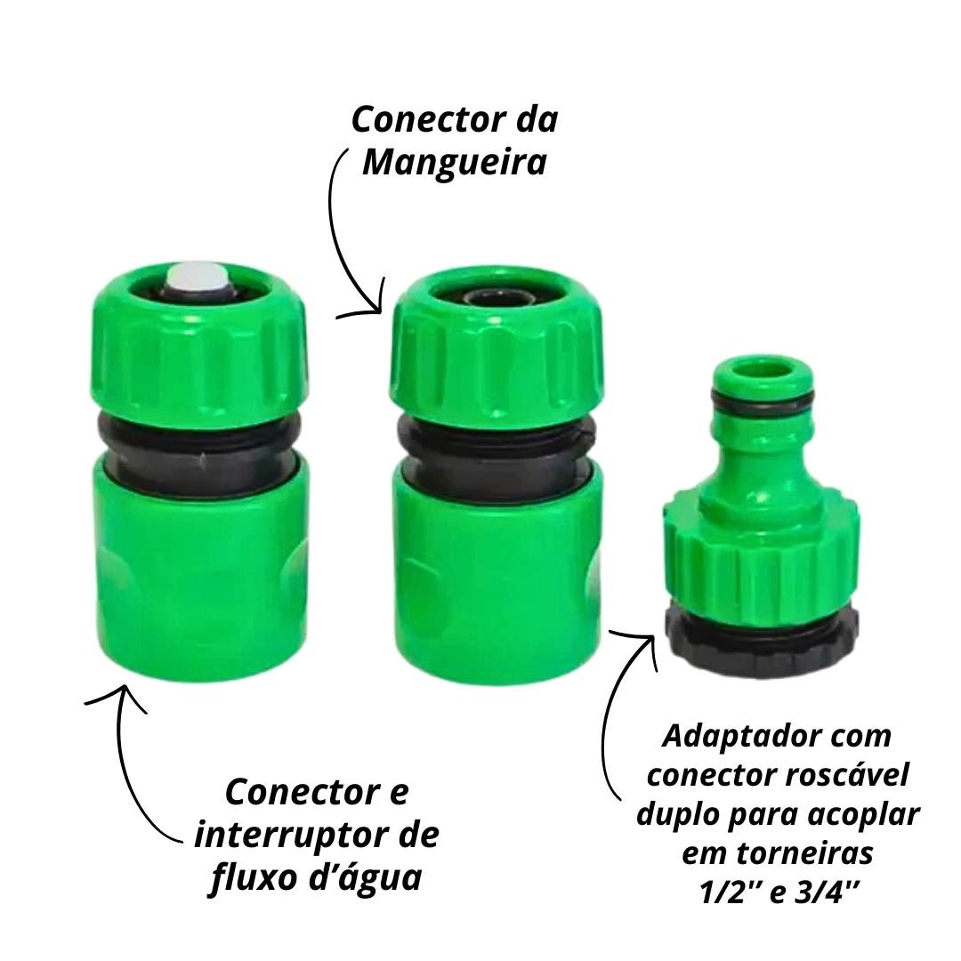 Conjunto Irrigação Hidropistola + Engates