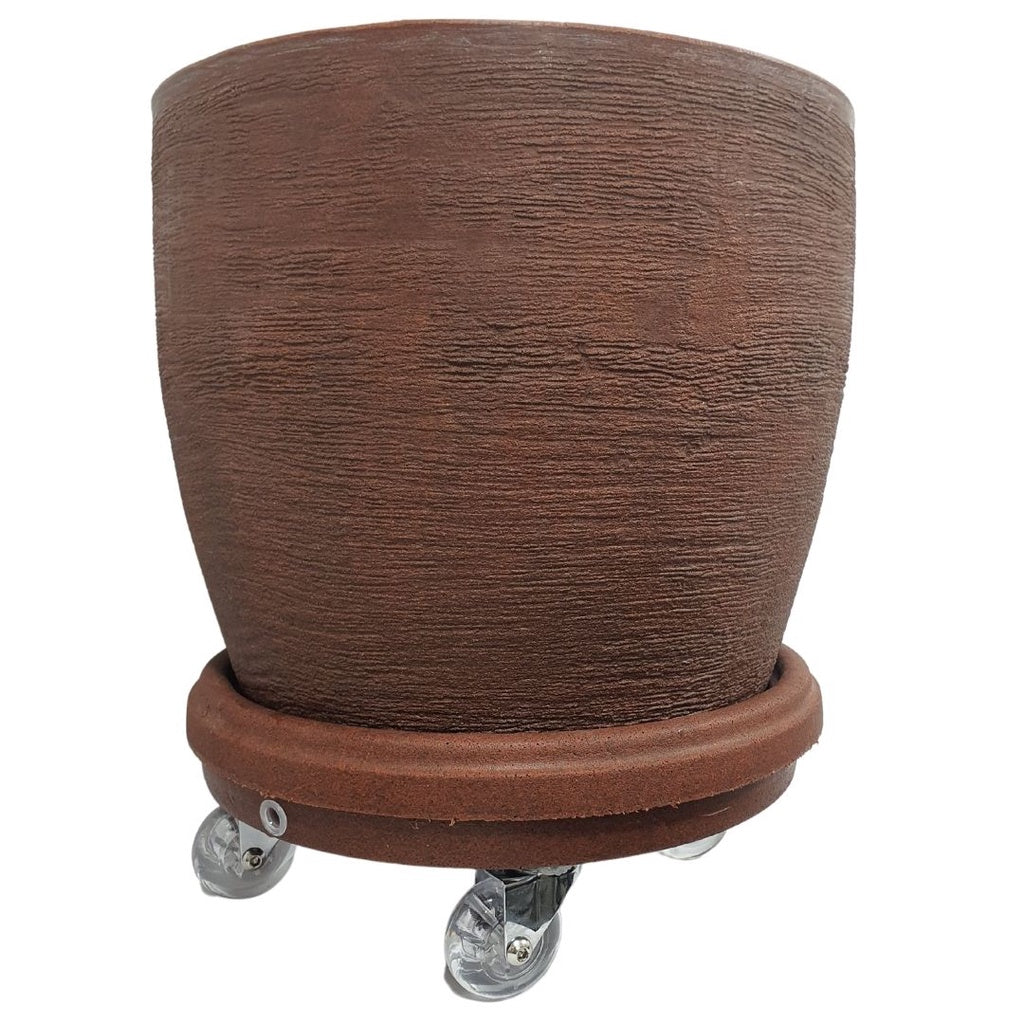 Prato Redondo com Reservatório e Rodas - Anti dengue