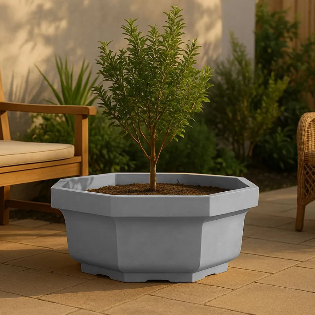 Vaso Bacia Oitavado Siena em Polietileno