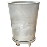Kit Vaso Damasco Brilhante + Suporte com Rodinhas