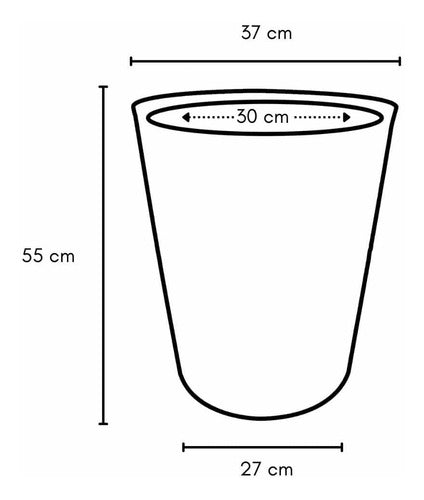 Kit 2 Vasos Damasco Texturizados