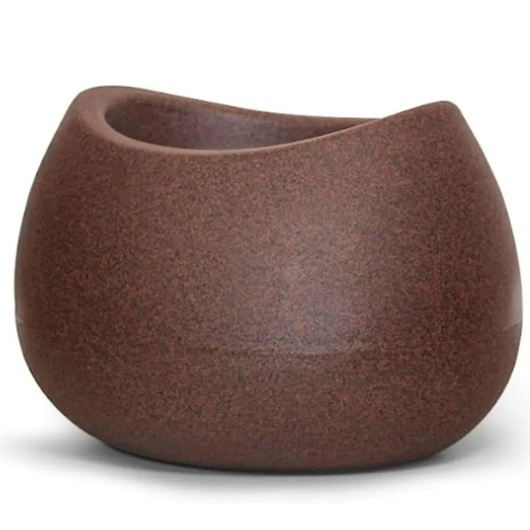 Vaso Texturizado Oval em Polietileno - Pequeno