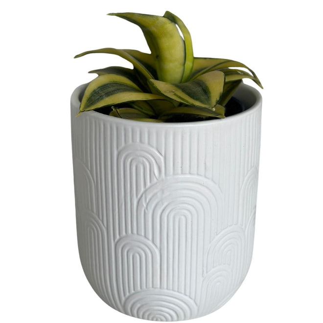Vaso de Cerâmica Texturizado 13x15cm