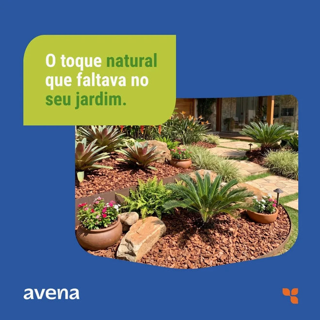 Casca de Pinus Polida Para Jardim e Paisagismo Avena 5L