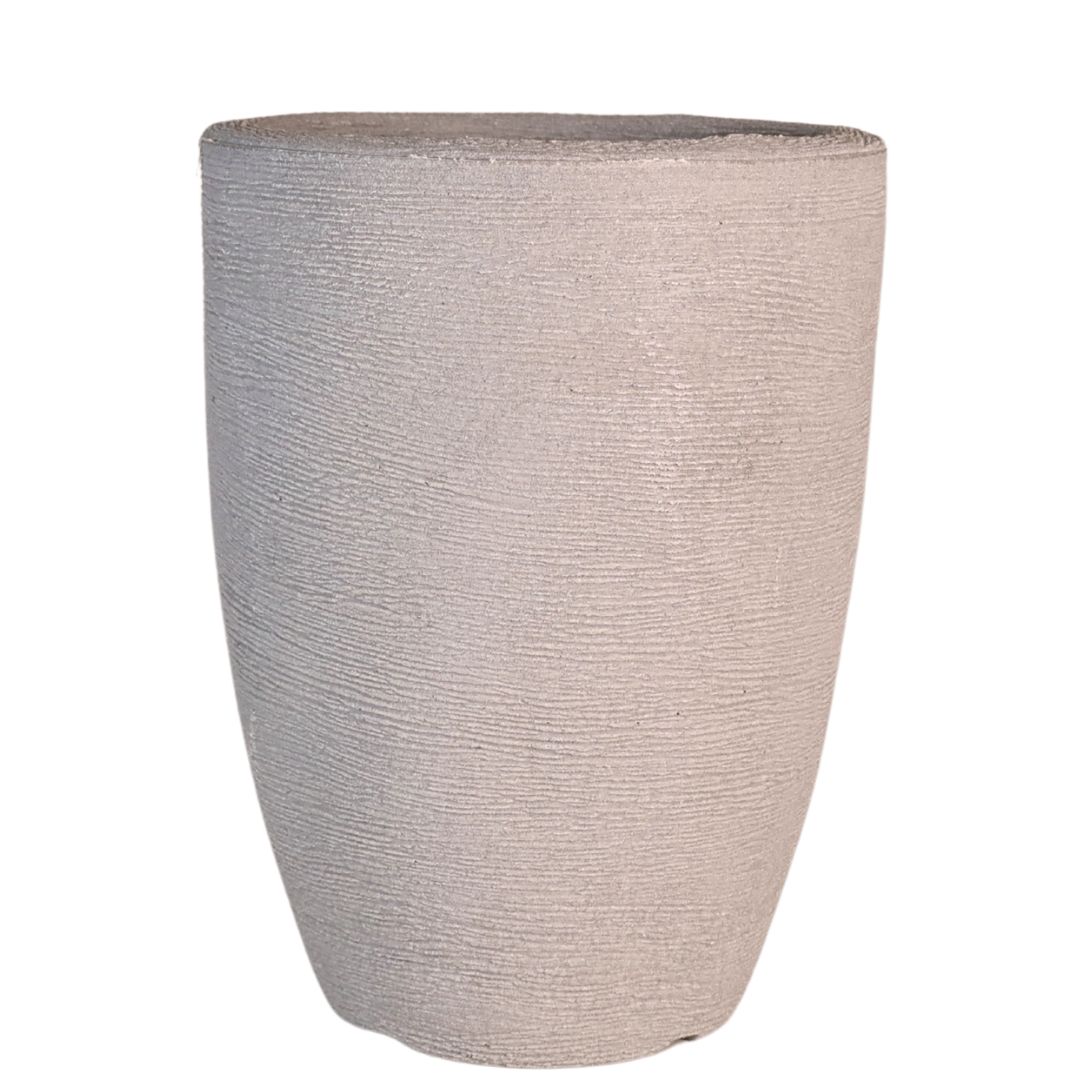 Vaso Pequim em Polietileno Texturizado 30x24cm