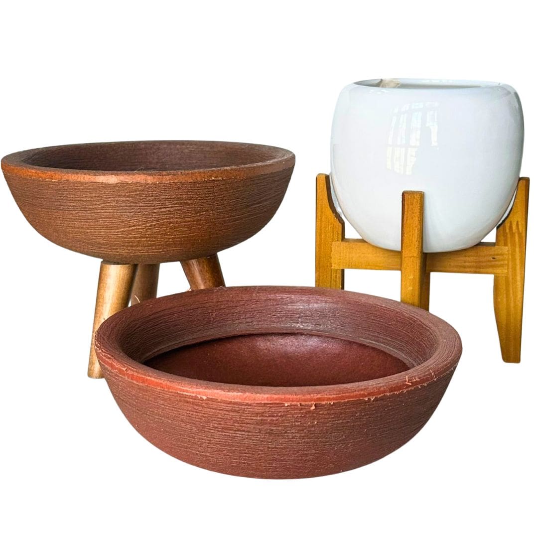 Kit 3 Vasos Pequenos para Espaços Compactos