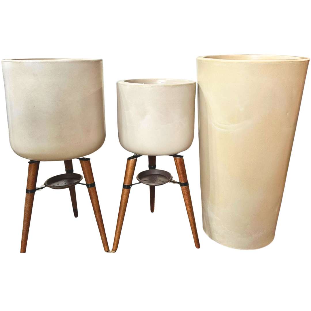 3 Vasos de Luxo Para Planta Decoração Externa Sacada Varanda