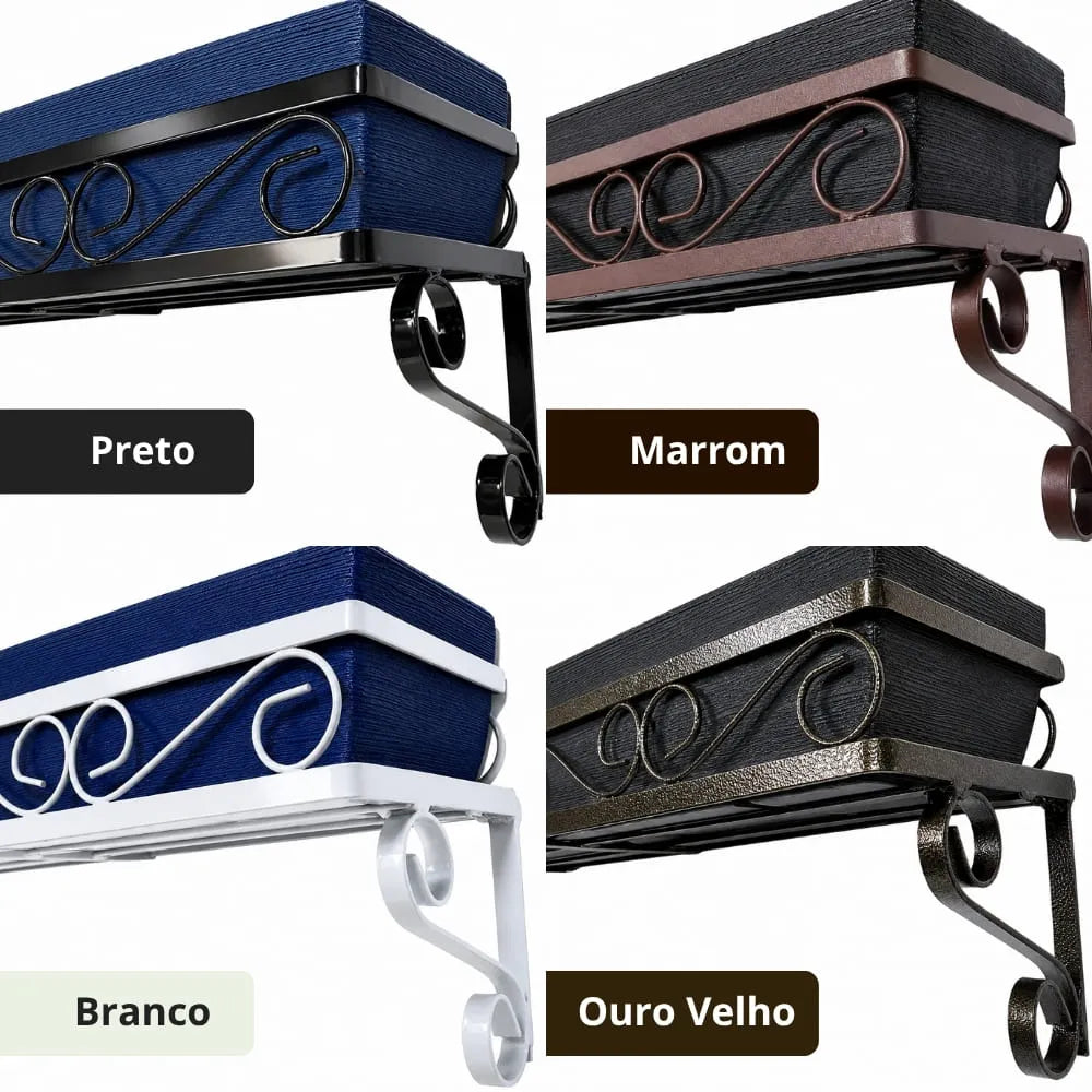 Suporte de Parede Mão Francesa para Jardineiras