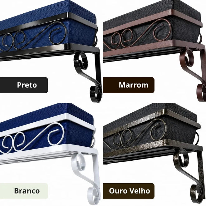 Suporte de Parede Mão Francesa para Jardineiras