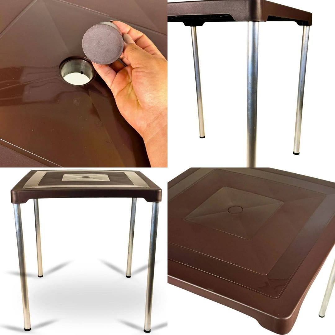 Kit Mesa com 4 Cadeiras Poltrona - Sec Line da Injeplastec