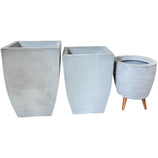 Kit 3 Vasos Berlim + Viena Texturizados Médios