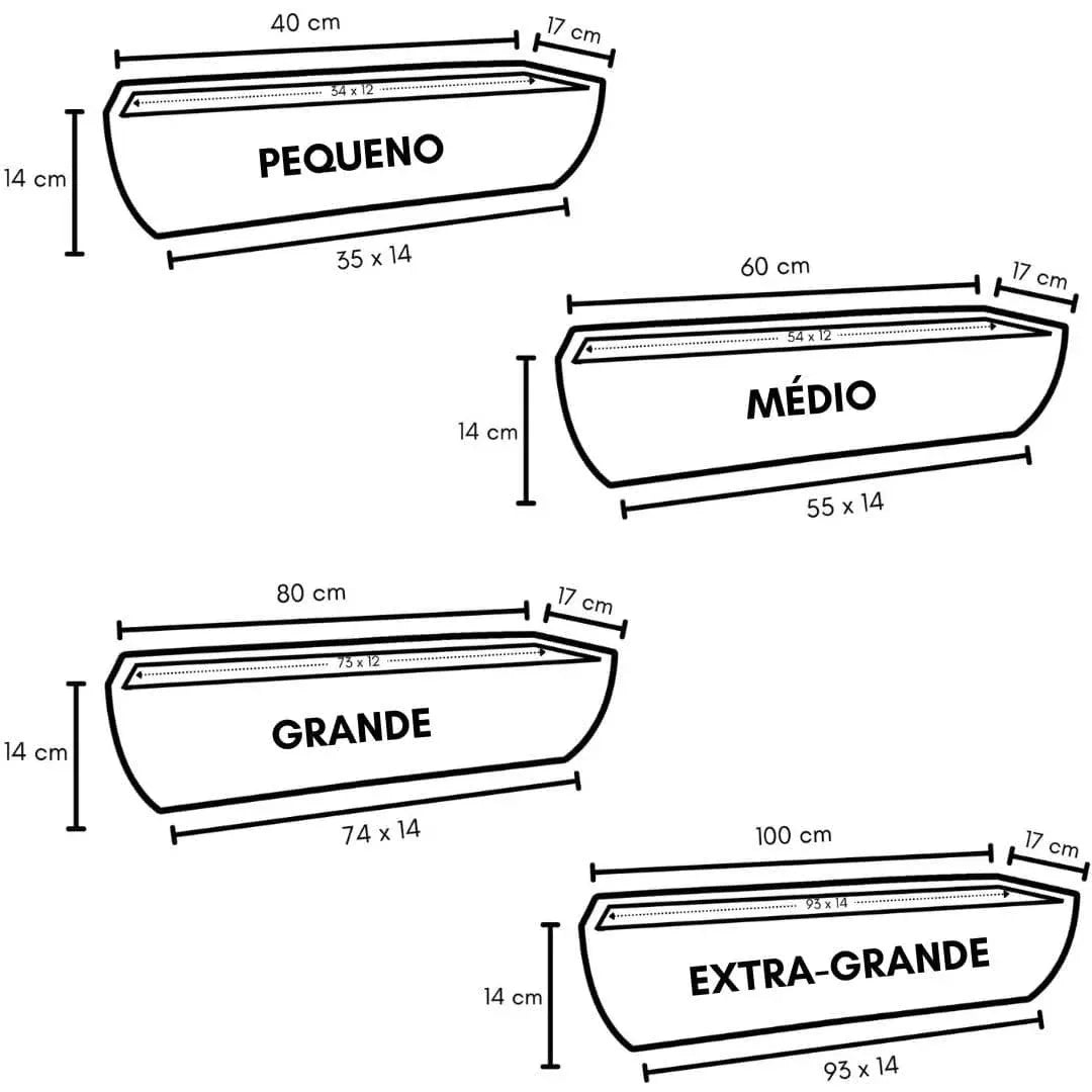 Jardineira Viena Fina em Polietileno