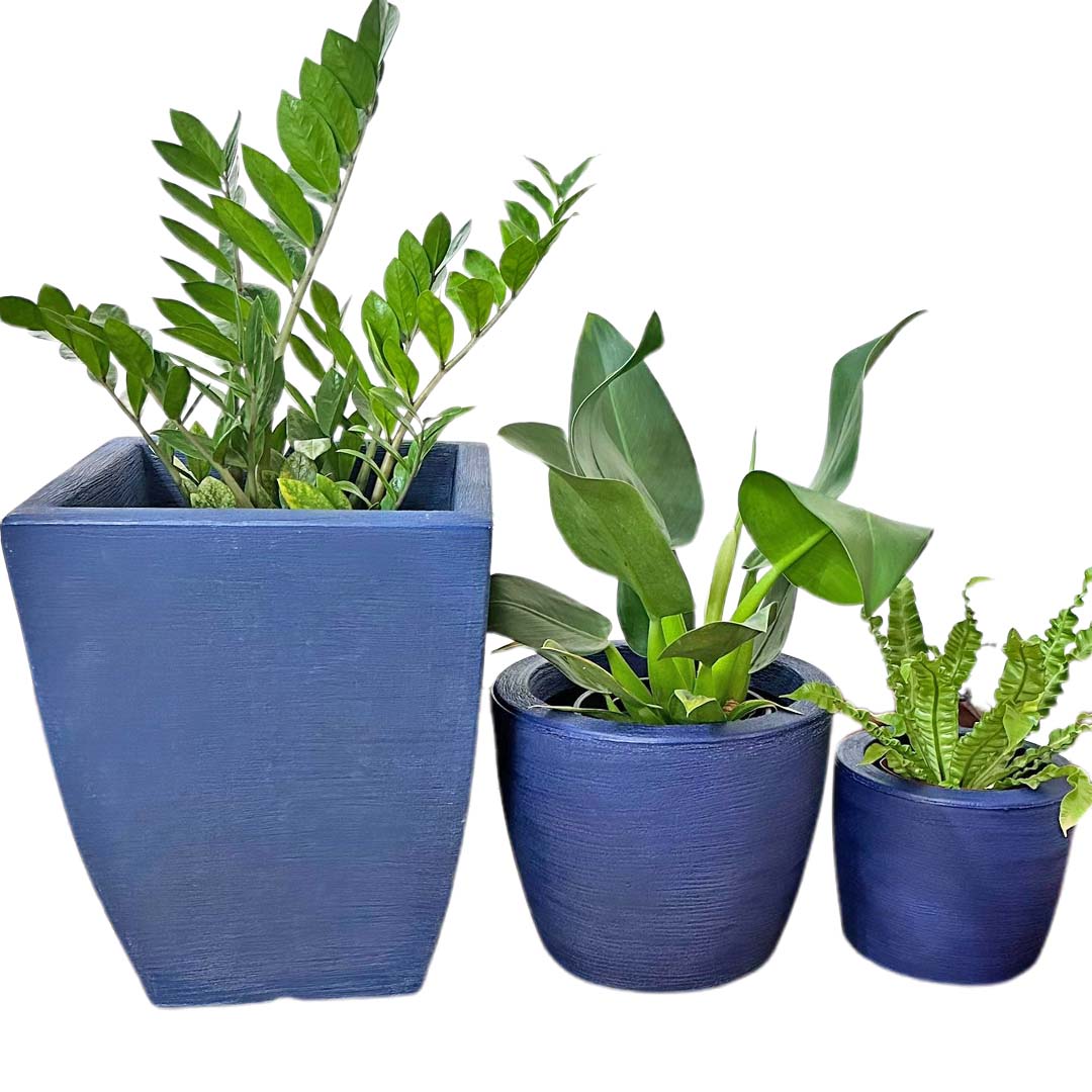 Kit 3 Vasos Texturizados Pequenos