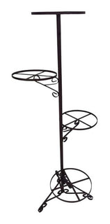 Suporte de Chão em Ferro para 4 Vasos 60x140cm